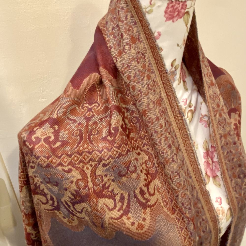 Elegancki duży szal z pashminy