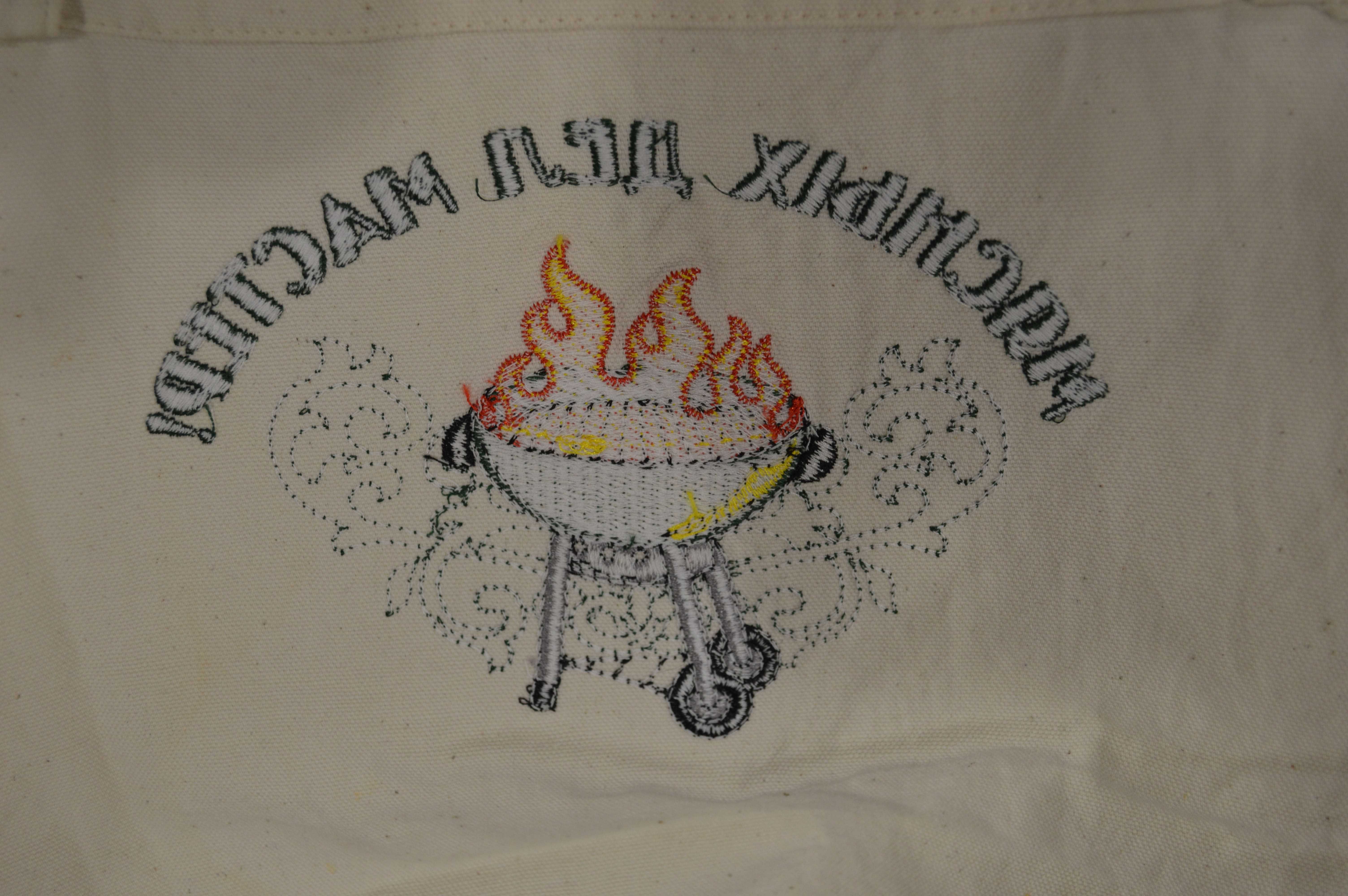 Набор для гриля барбекю В ПОДАРОК фартук с тематической вышивкой