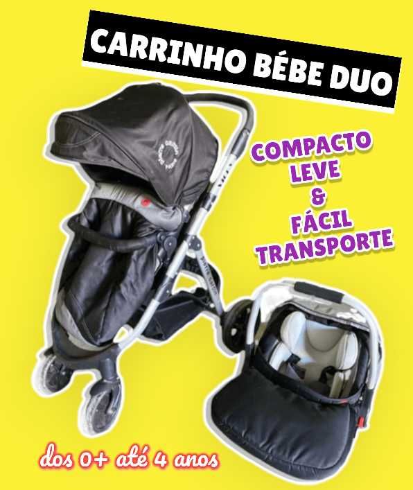 CARRINHO BEBE c/ Cadeira + Ovinho (0+ aos 4 anos)