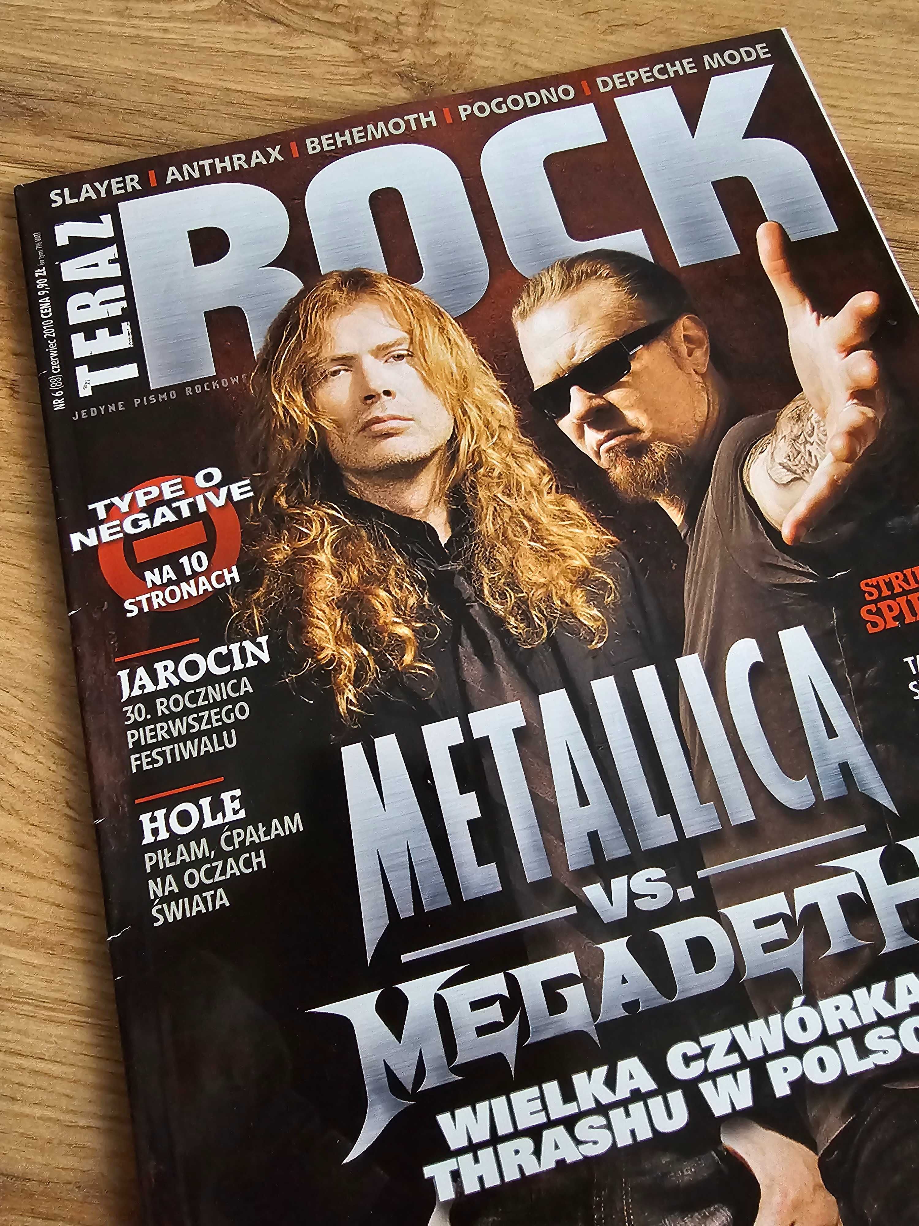 UNIKAT! Teraz Rock 6/2010 - Metallica, TYPE O NEGATIVE, Megadeth