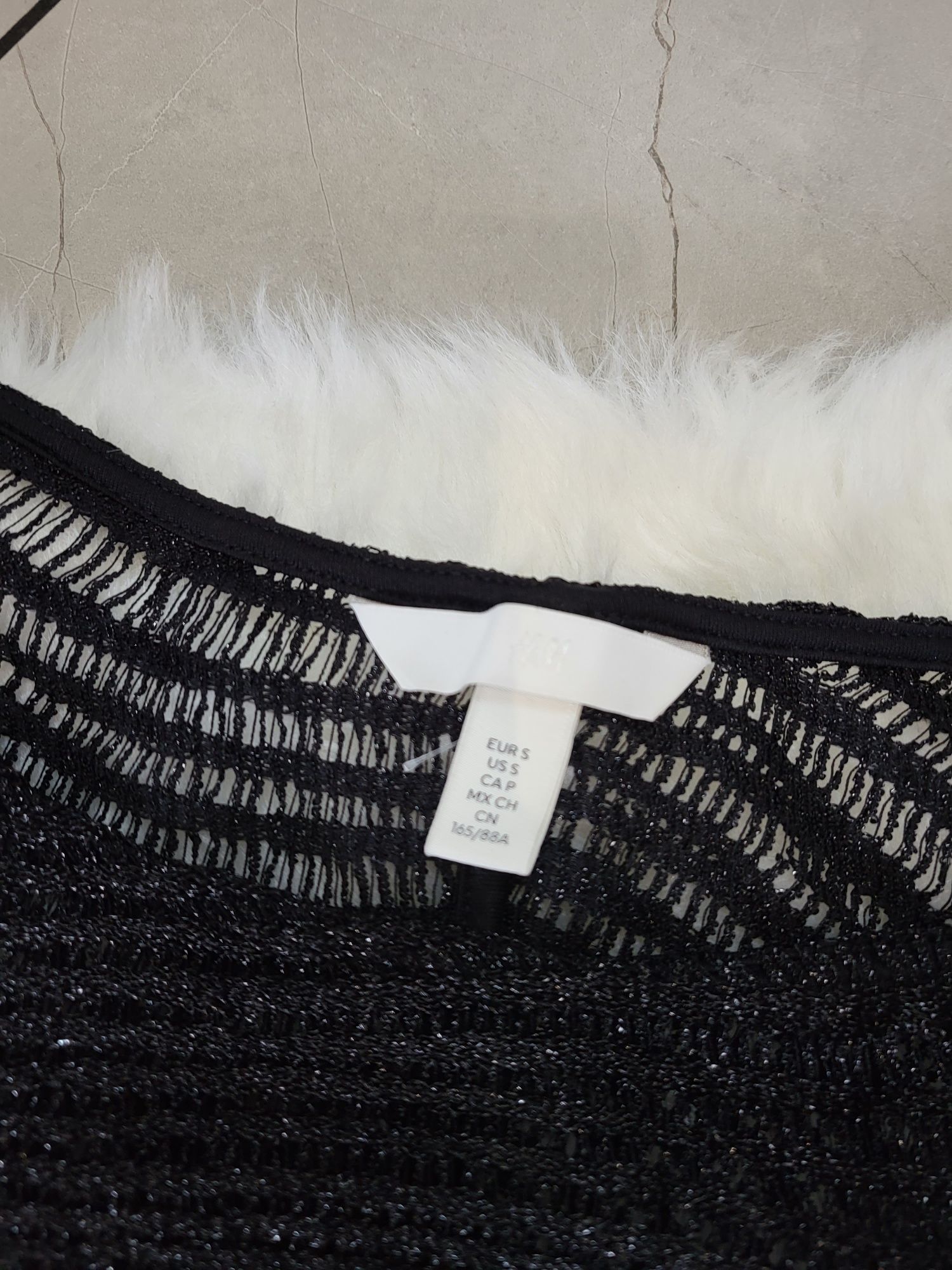 Czarna długa sukienka maxi Czarna Elegancka H&M