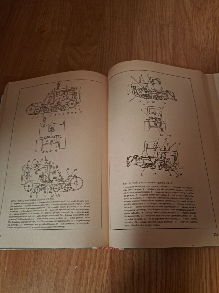 Technologia przeglądów tech. ciągników rolniczych r. 1973