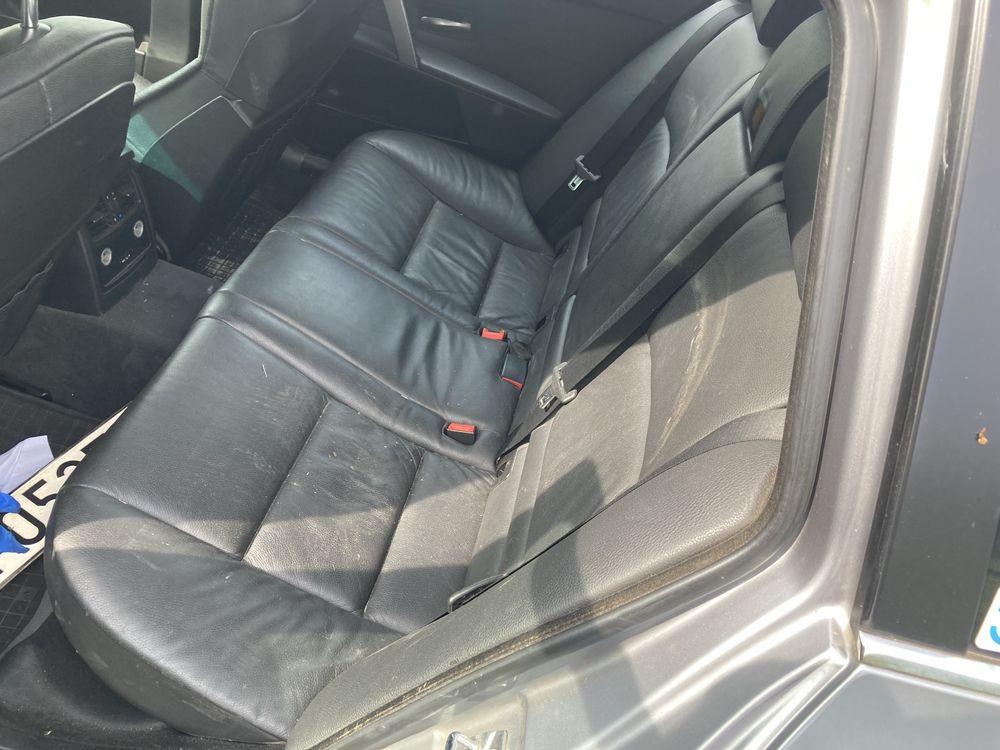 Fotele komforty bmw e61 czarne grzane przedlift aktywne boczki