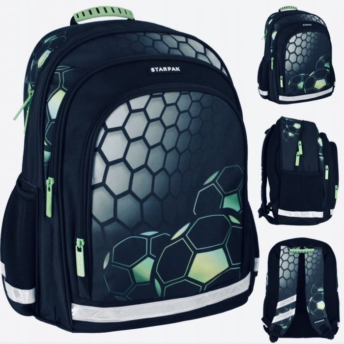 Plecak szkolny Tornister wielokomorowy piłka football 23 L+ GRATIS!