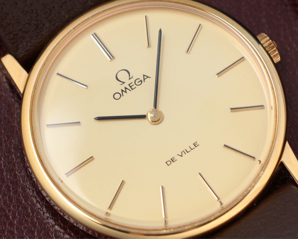 Zegarek meski Omega deville pozlacany piekny