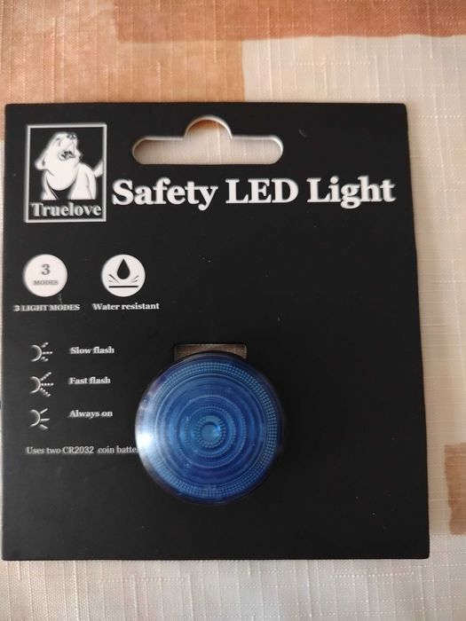 Lampka led do obroży Truelove niebieska