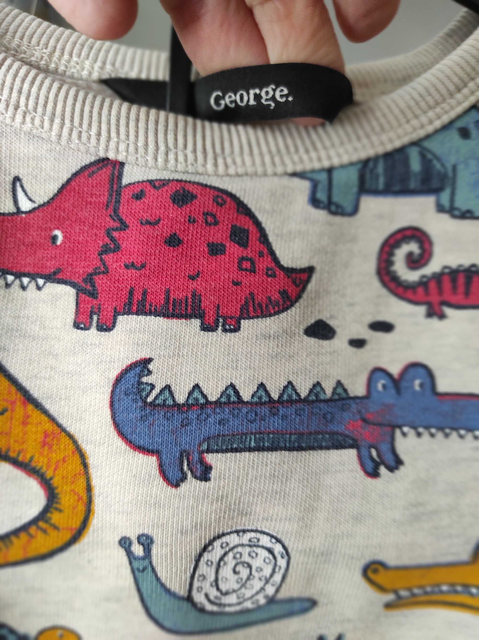 George kolorowa bluza w dinozaury rozmiar 92/98