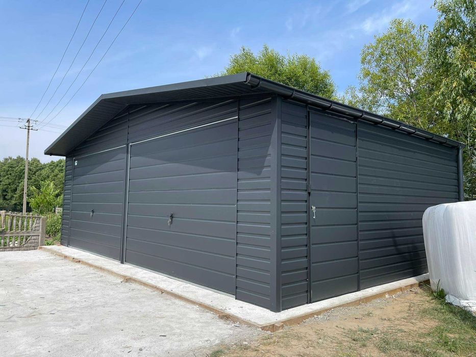 Garaż blaszany PREMIUM . WZMOCNIONY PROFILAMI. Producent. Cała Polska