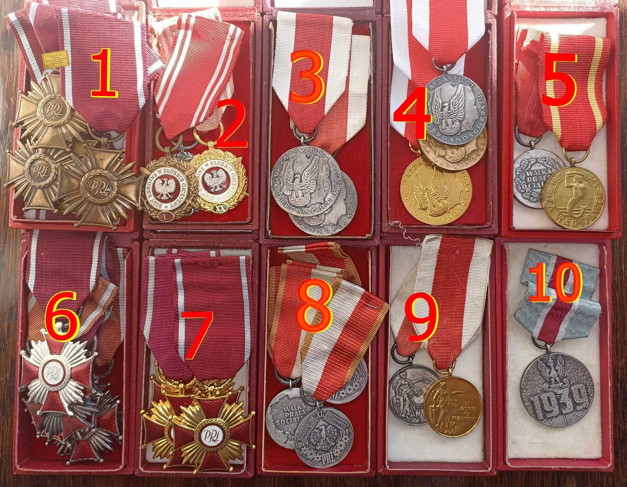 Medal Order Sztandaru Pracy Polonia Restituta Odznaczenie Krzyż Zasług