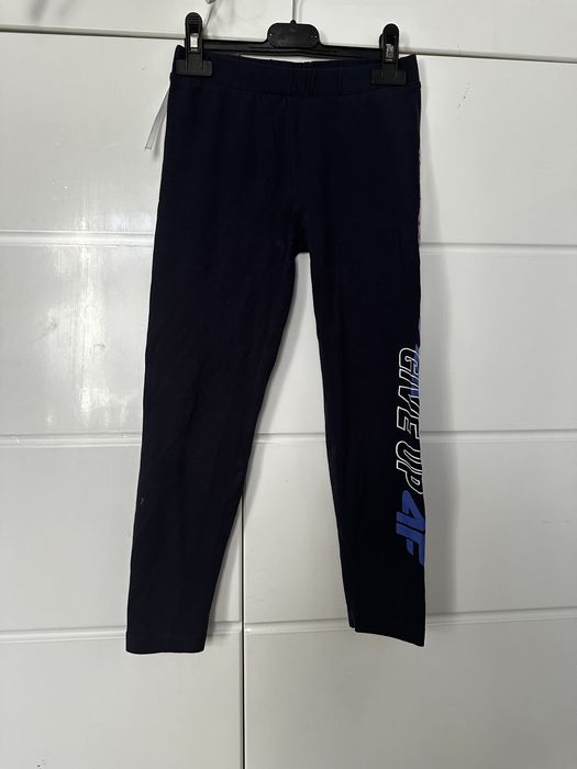 Granatowe Legginsy getry rozmiar 134 4F