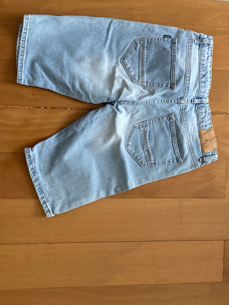 Calções Jeans tifossi 11/12 anos, ajustaveis