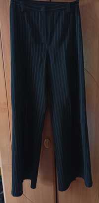 Szerokie czarne spodnie