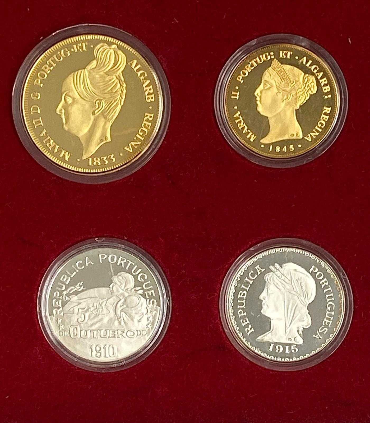 Duas colecções moedas de prata Arte Gallery tratamento PROOF