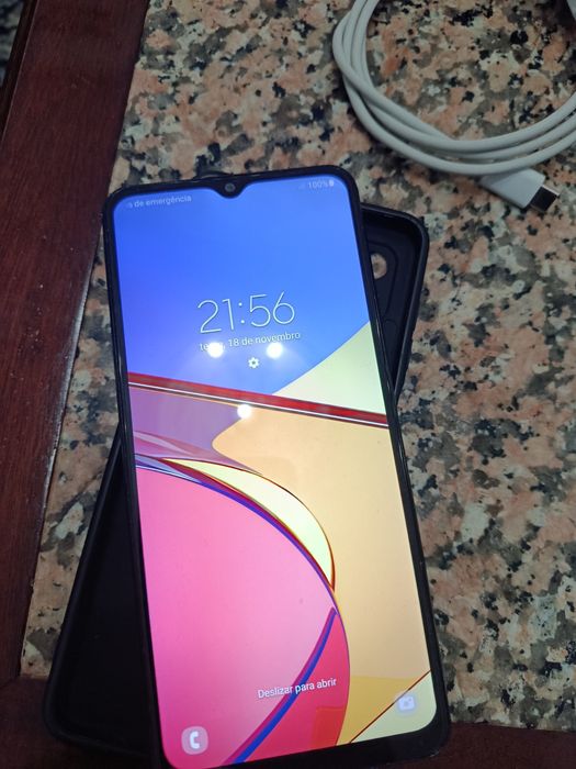 Samsung A12 dual sim  com capa e película de vidro impecável