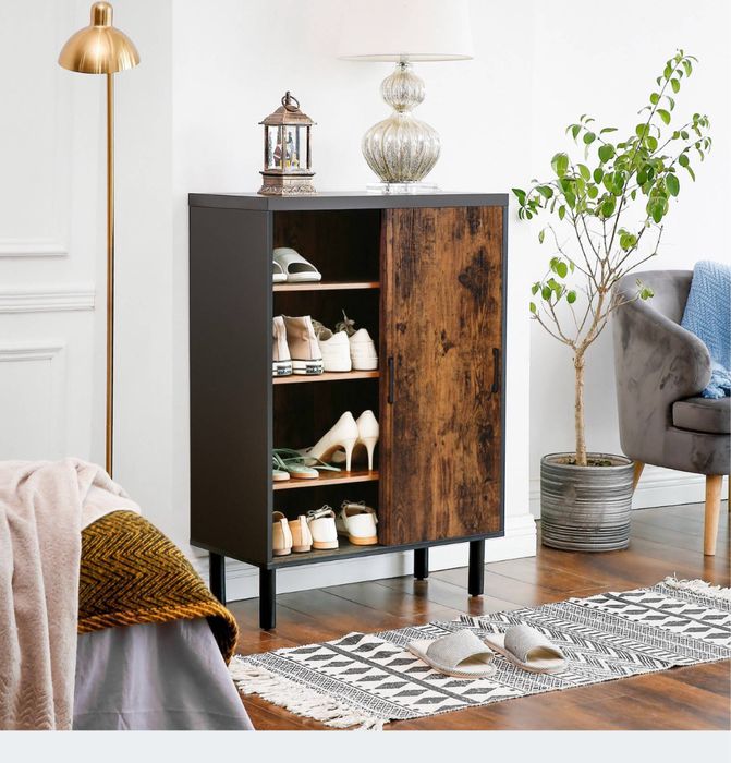 Szafka / komoda na buty Nowoczesna z przesuwnymi drzwiami