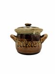 Gliniana Cukiernica 250 ml Ceramiczna Cukiernica Ręcznie Robiona