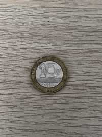 Moeda 10 francos franceses 1990
