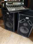 Wzmacniacz audio z kolumnami - komplet
