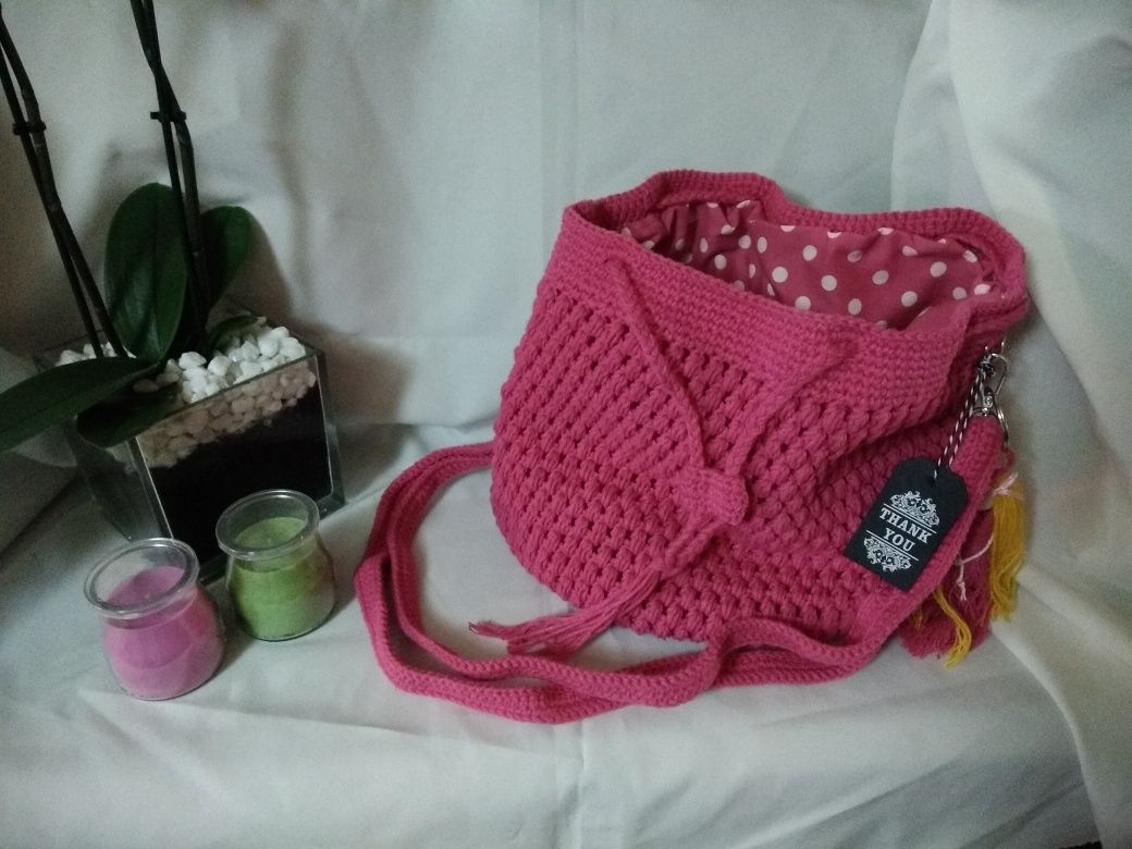 Bolsa tiracolo rosa choque