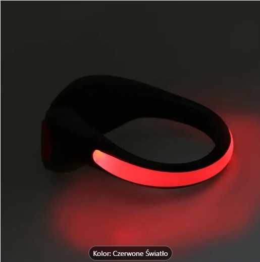 Świecąca nakładka na buty LED czerwona