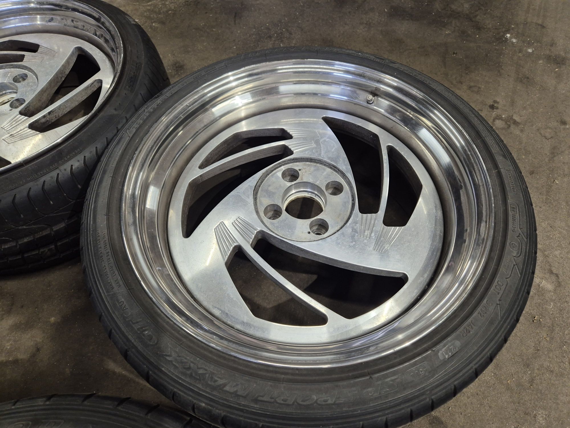 Dynatech Carline 3tlg Radinox Nw1 8.5j/9.5j 19" 4x108 et28 Custom Baza