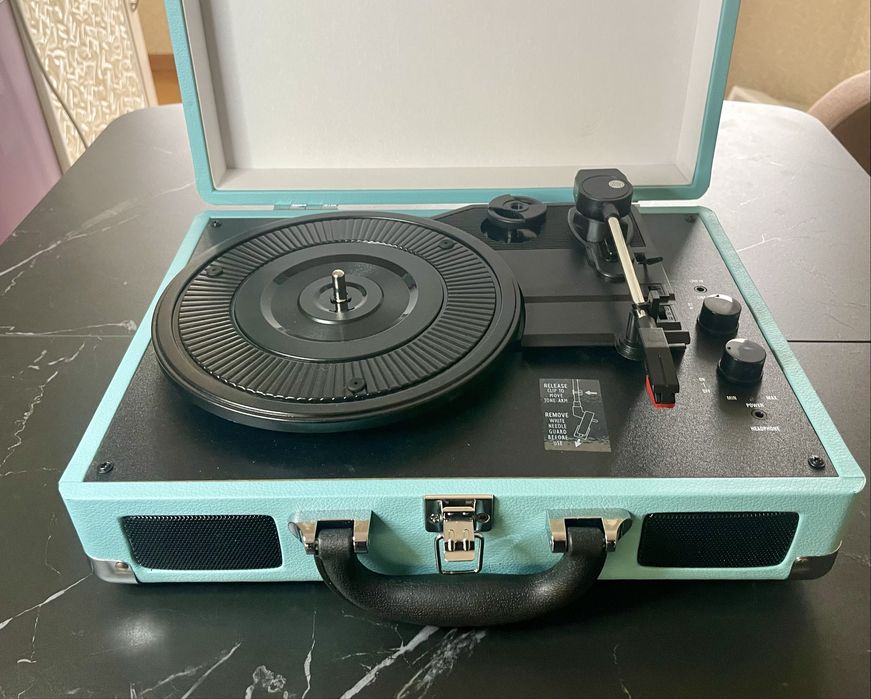 Програвач платівок з Bluetooth, вініловий програвач у формі валізи