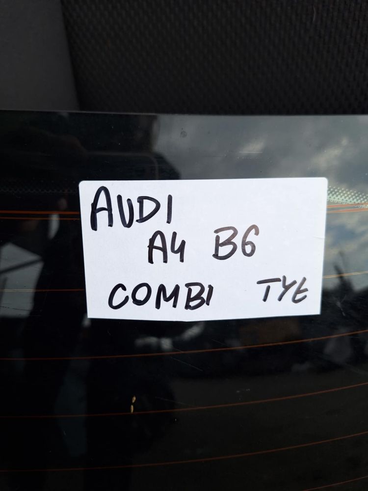 Szyba klapy Audi A4 B6 Kombi A4B6 tylna tył