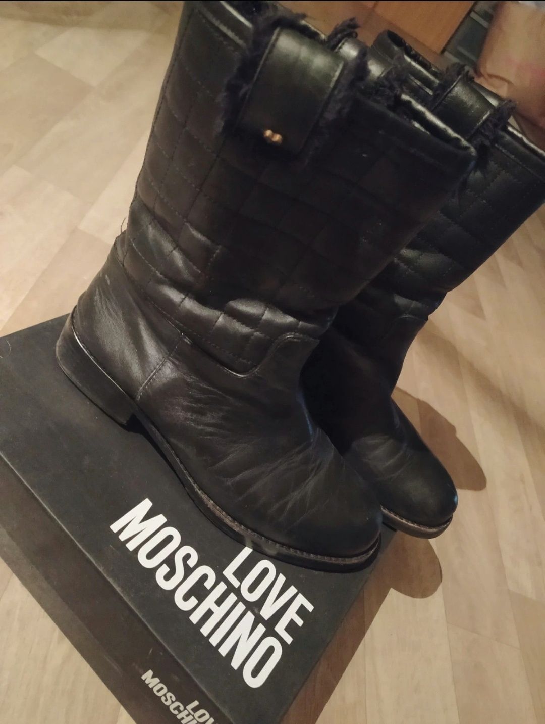 Botki Moschino ocieplane 38