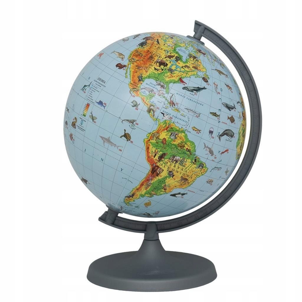 Globus Zoologiczny Z Aplikacją 25cm, Zachem
