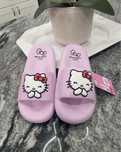 Трендові шльопанці hello kitty родевого кольору, шлепанцы, шлепки