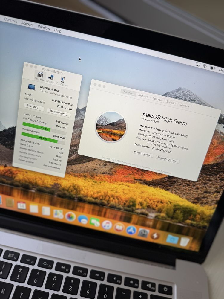 Macbook Pro 15 2013 i7 две видеокарты