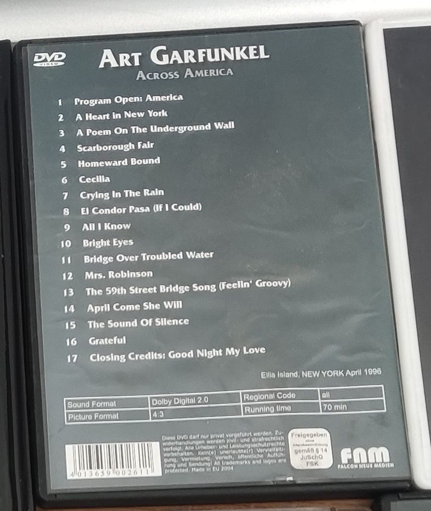 ART GARFUNKEL - across america !!! Płyta DVD !!!