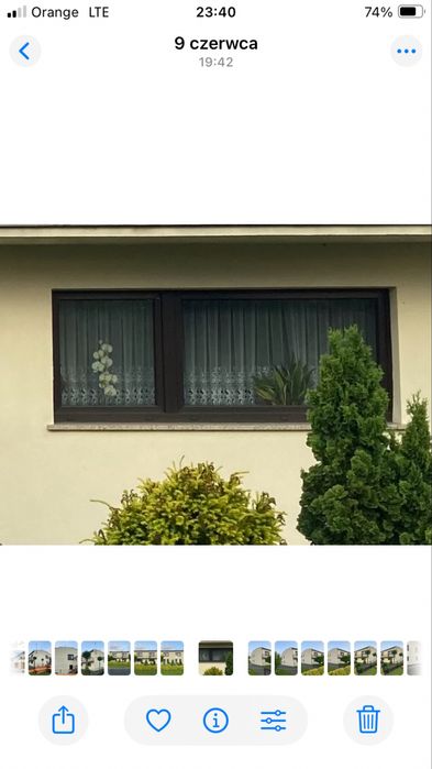 Okno plastikowe długie