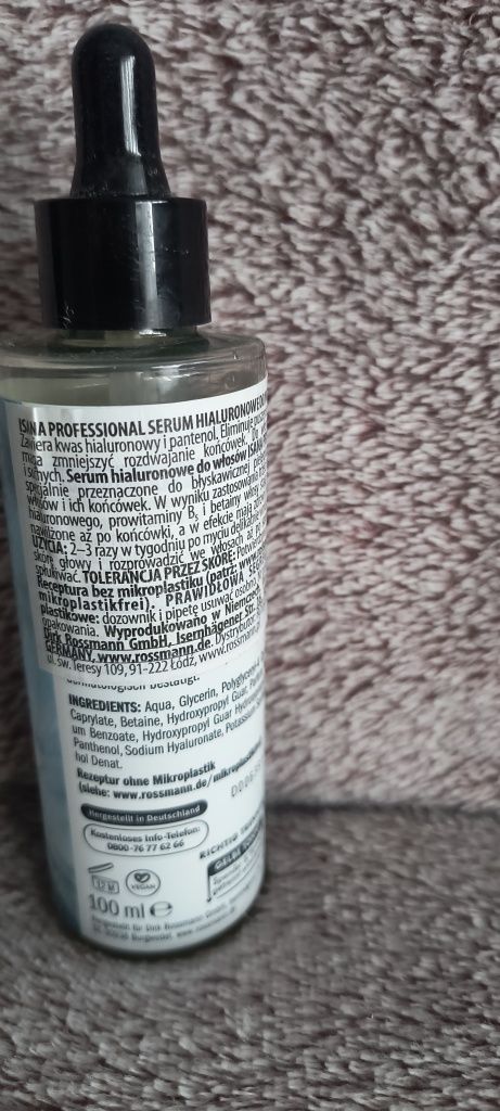 Isana hialuronowe serum do włosów