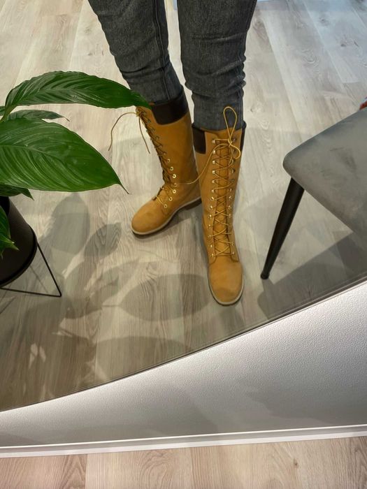 Timberland- Kozaki sznurowane 39 skórzane