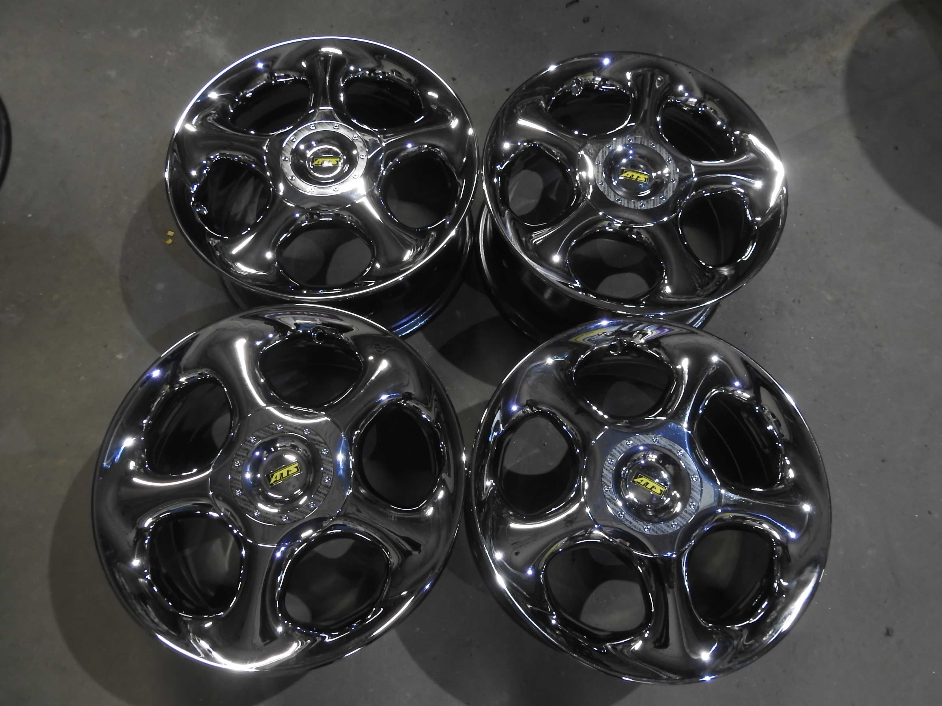 4x Alufelgi 15 5x112 et38 7J ATS Jak NOWE Rarytas efekt Chrom !! 95rok