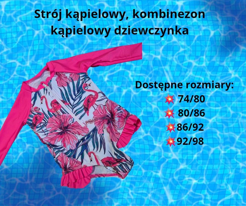 Wiosenna wyprzedaż stroje kąpielowe niemowlęta i dzieci