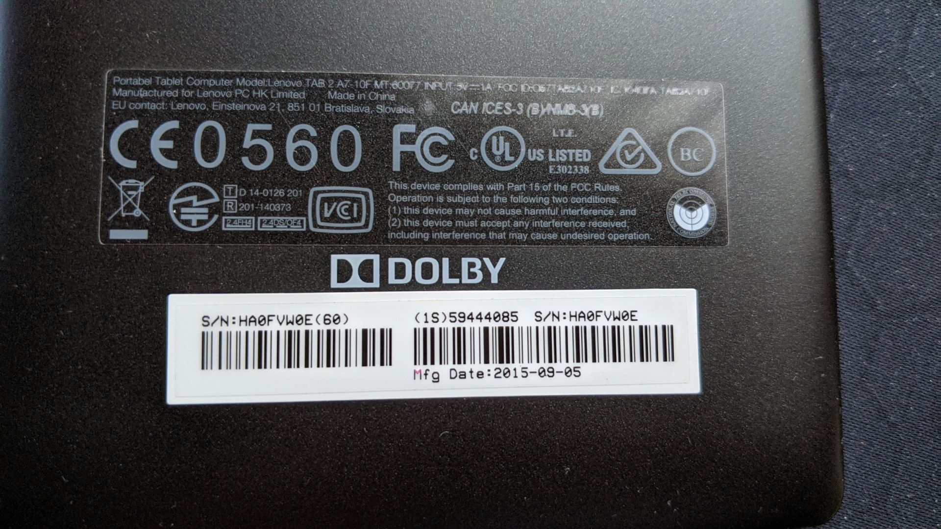 Tablet Lenovo TAB 2 A7 10