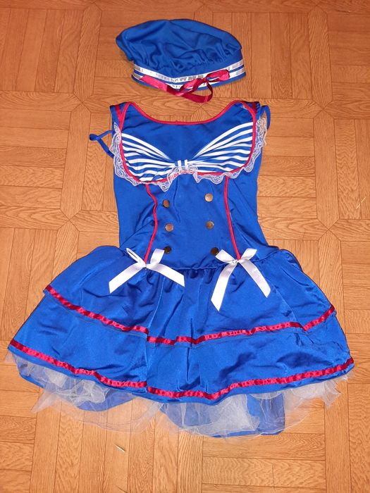 Карнавальный костюм Морячка, Матроска ,Ann Summers от 12-16 лет.