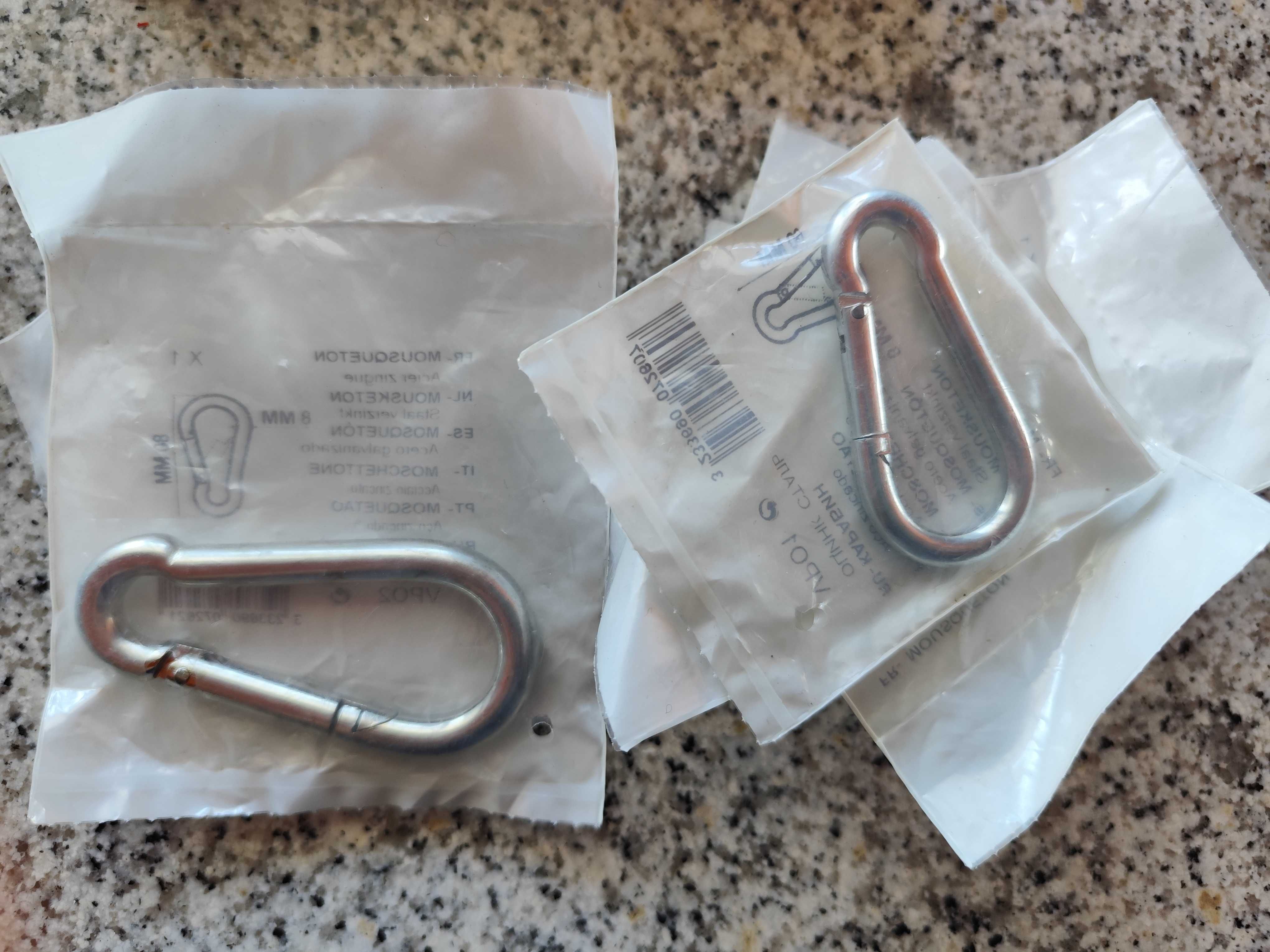 Mosquetões Aluminio - vários tamanhos