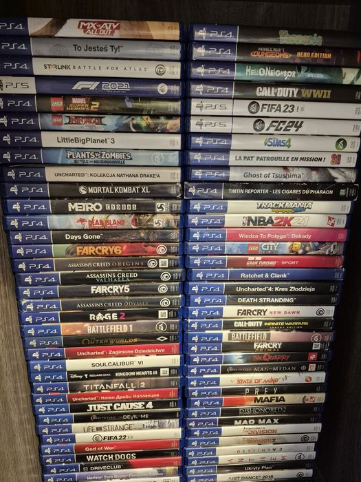 Zestaw 5 gier Fifa 21.20.19.18.17 na PlayStation 4 Ps5