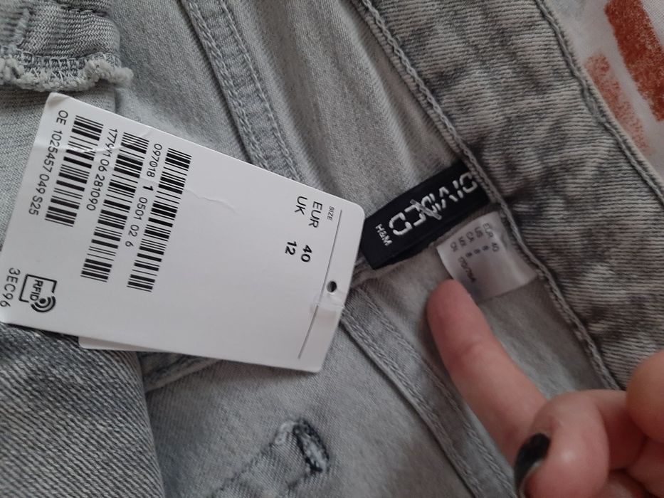 Jeansy H&M, stan idealny, nowe z metkami!
