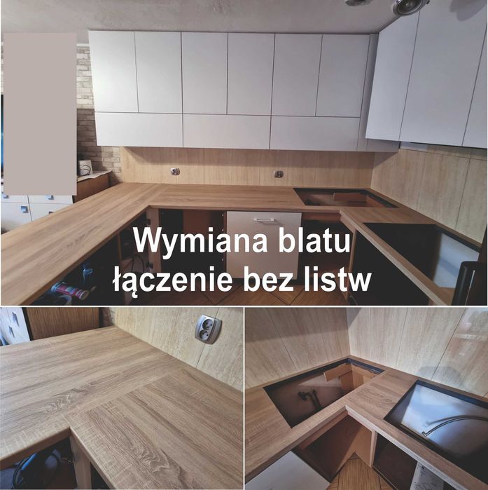 Oklejanie mebli folią zmiana koloru, wymiana frontów, blatu i szafek