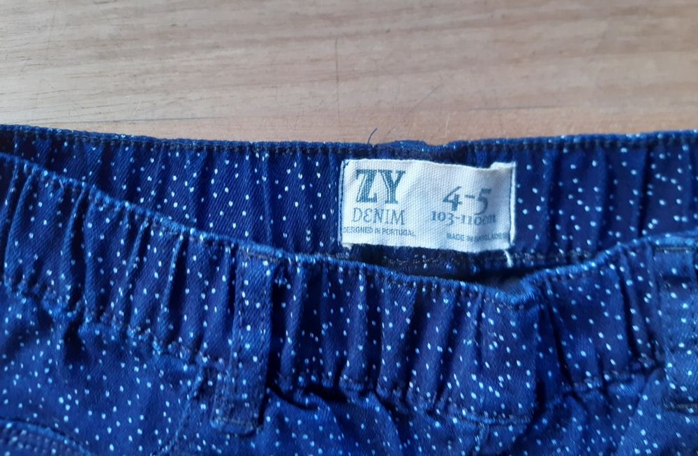 Calças de ganga menina, tam 4-5 anos