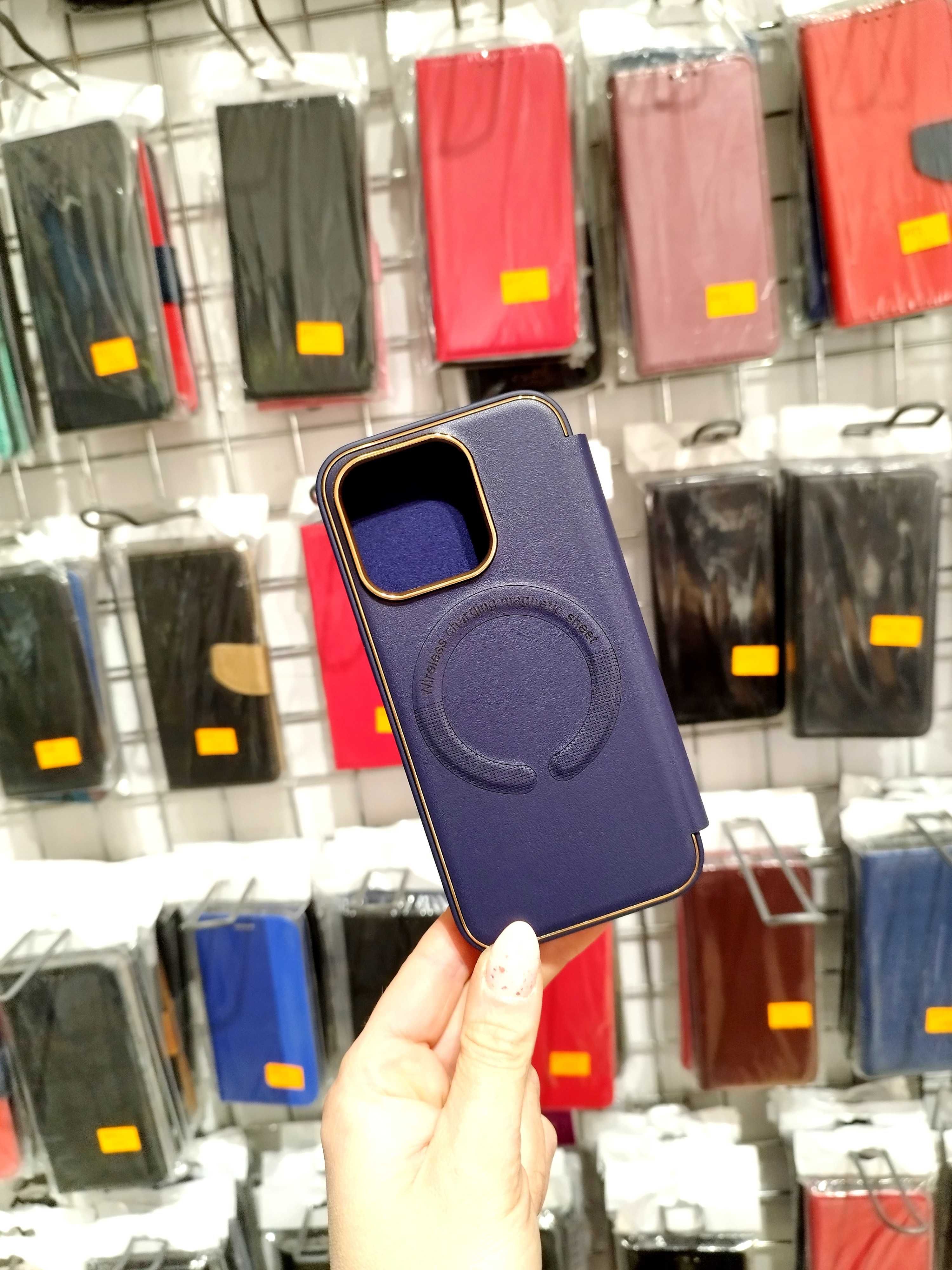 etui z klapką, pokrowiec zamykany z magsafe Iphone 15 Pro