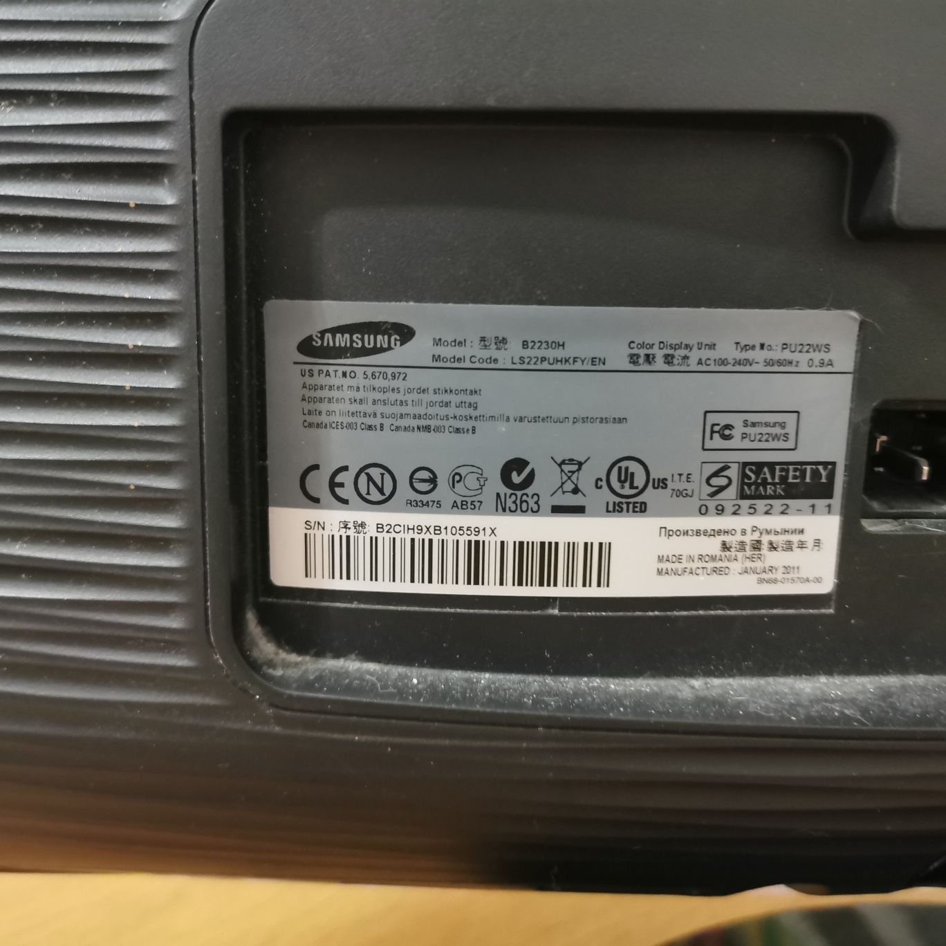 Monitor 25' Samsung