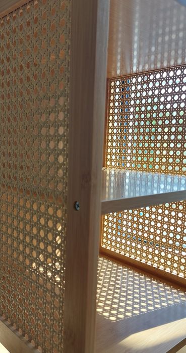 Nowa półka do salonu szafka nocna regał łazienki bambusowym ratanowy