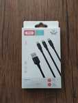 Kabel 3w1 do ładowania do Micro USB, iphone i USB C