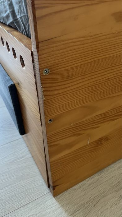Cama de Solteiro Dupla - Madeira Maciça