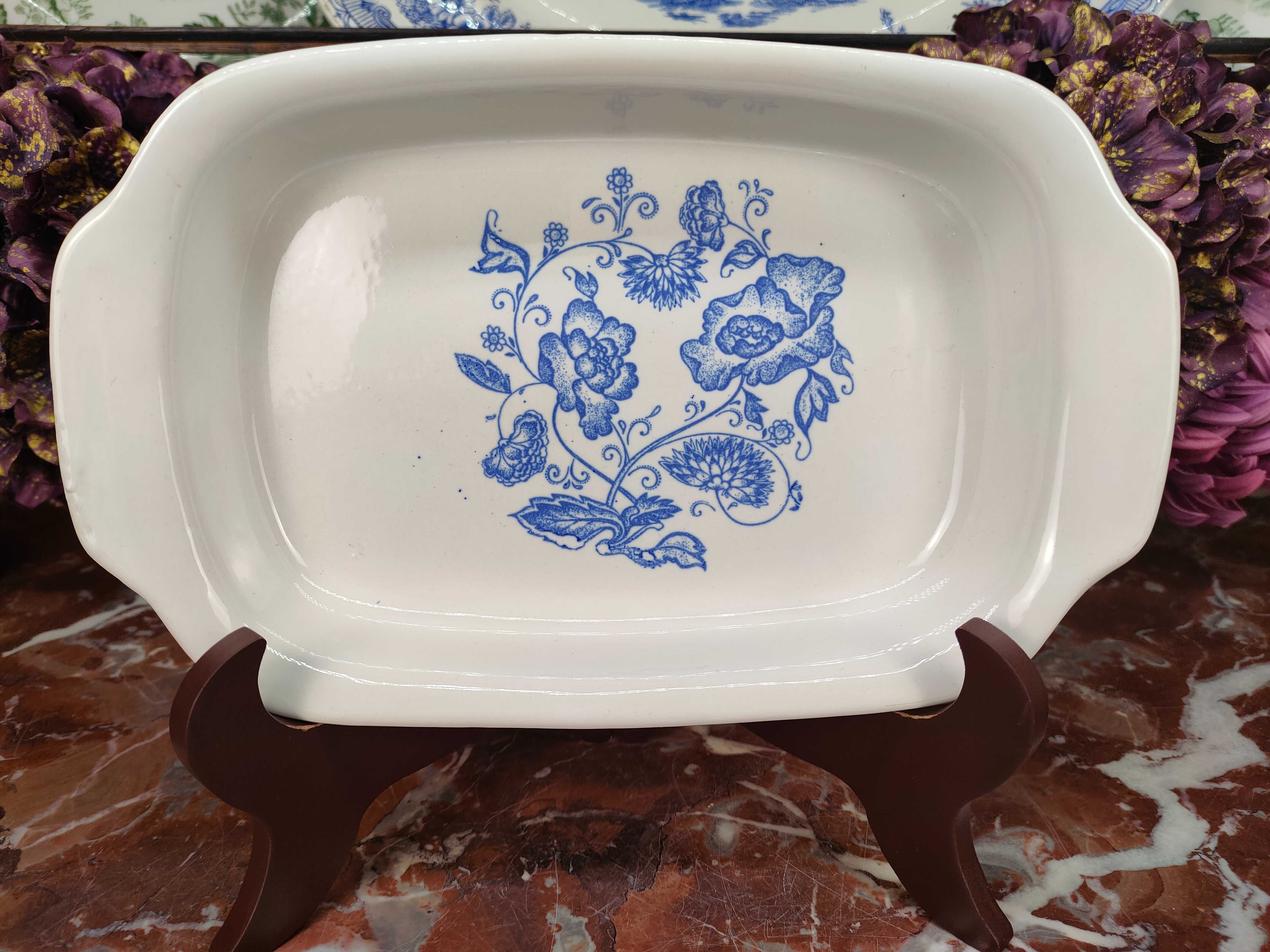 Ceramiczna prostokątna forma do zapiekania - "Wzór cebulowy" #2